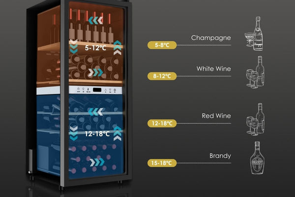Le Guide Ultime pour Choisir Votre Armoire à Vin LeCépage : Zones de Température