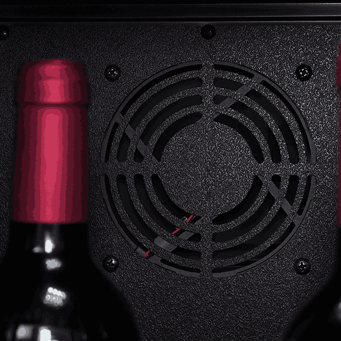 AGCS200VN2Z2D 198 bouteilles Cave à Vin et à Boissons à Double Zone avec Double Porte | LeCépage