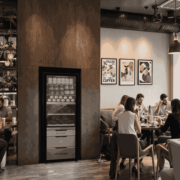 AGK3ZMULTI 282L Cave à Vin et Boissons à Triple Zone Polyvalente | LeCépage