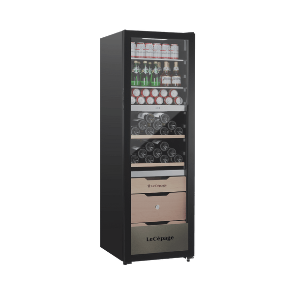 AGK3ZMULTI 282L Cave à Vin et Boissons à Triple Zone Polyvalente | LeCépage