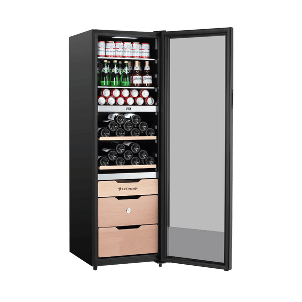 AGK3ZMULTI 282L Cave à Vin et Boissons à Triple Zone Polyvalente | LeCépage