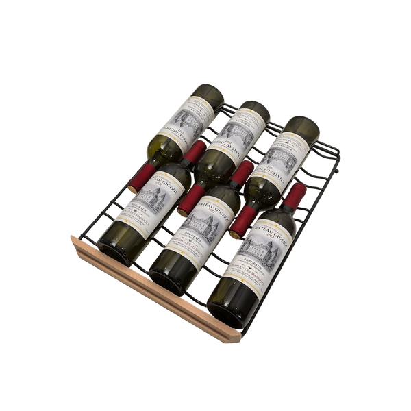 Etagère en fil ondulé fronton bois pour AGCS200VN2Z2D