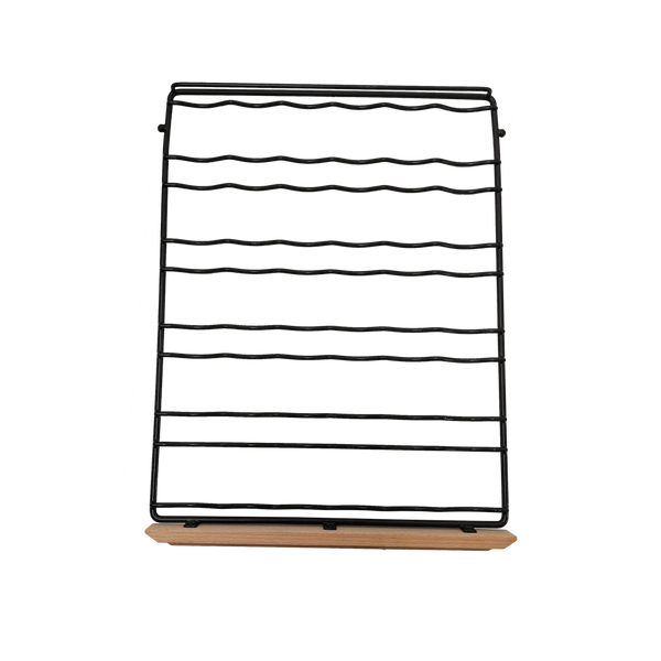 Etagère en fil ondulé fronton bois pour AGCS200VN2Z2D