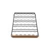 Etagère en fil ondulé fronton bois pour AGCS200VN2Z2D